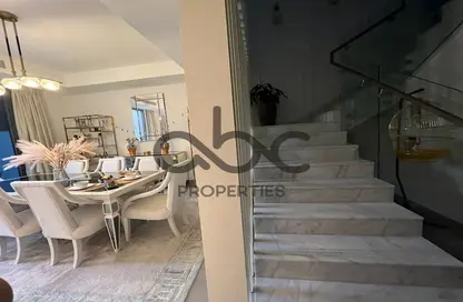 Stairs image for: Townhouse - 3 Bedrooms - 4 Bathrooms for sale in The Cedars - Yas Acres - Yas Island - Abu Dhabi, Image 1