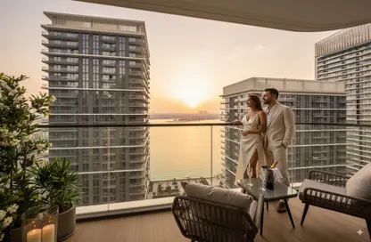 Apartment - 1 Bedroom - 1 Bathroom for rent in Marina Vista - EMAAR Beachfront - Dubai Harbour - Dubai