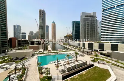 Apartment - Studio - 1 Bathroom for rent in Peninsula One - Peninsula - Business Bay - Dubai