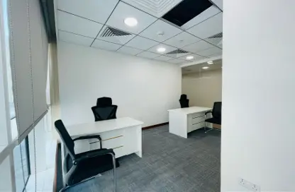 Office Space - Studio - 4 Bathrooms for rent in Hanging Garden Tower - Al Danah - Abu Dhabi
