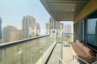 Apartment - 3 Bedrooms - 4 Bathrooms for rent in JAM Marina Residence - Dubai Marina - Dubai
