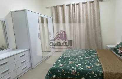 Room / Bedroom image for: Apartment - 1 Bedroom - 2 Bathrooms for rent in Sheikh Jaber Al Sabah Street - Al Naimiya - Al Nuaimiya - Ajman, Image 1