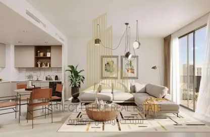 Living / Dining Room image for: Apartment - 1 Bedroom - 2 Bathrooms for sale in Reeman Living - Al Shamkha - Abu Dhabi, Image 1