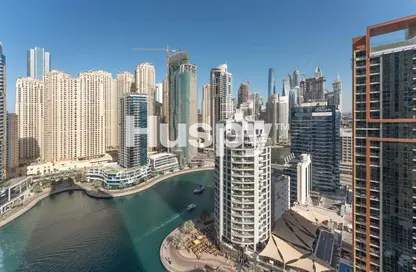 شقة - غرفة نوم - 2 حمامات للايجار في جي دبليو ماريوت هوتيل مارينا - دبي مارينا - دبي