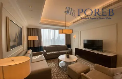 Living Room image for: Apartment - 2 Bedrooms - 3 Bathrooms for rent in Kempinski BLVD - Downtown Dubai - Dubai, Image 1