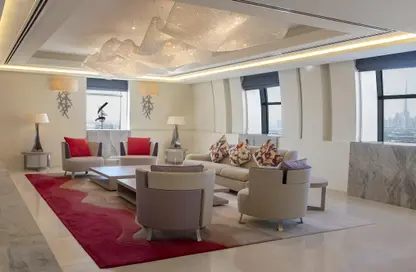 Living Room image for: Penthouse - 3 Bedrooms - 5 Bathrooms for rent in Hyatt Regency Creek Heights Residences - Dubai Healthcare City - Dubai, Image 1