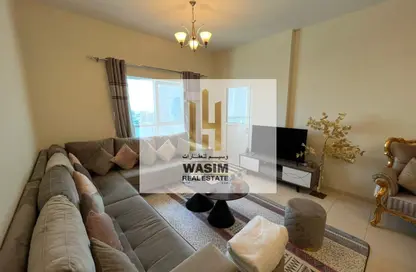 Apartment - 1 Bedroom - 2 Bathrooms for rent in Orient Tower 1 - Orient Towers - Al Bustan - Ajman