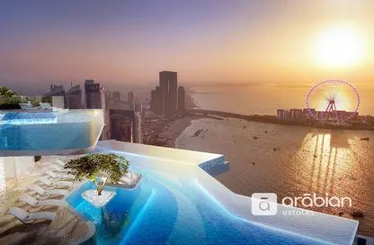 Pool image for: Apartment - 3 Bedrooms - 3 Bathrooms for sale in Habtoor Grand Residences - Dubai Marina - Dubai, Image 1