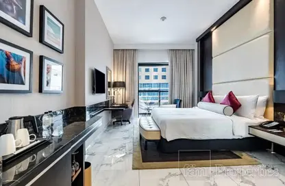 Room / Bedroom image for: Hotel  and  Hotel Apartment - 1 Bathroom for sale in TFG One Hotel - Dubai Marina - Dubai, Image 1