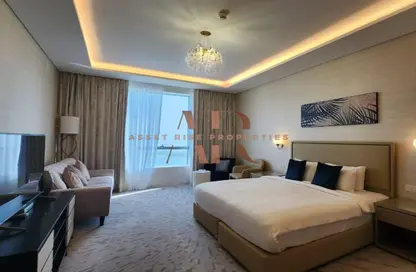 Room / Bedroom image for: Apartment - 1 Bathroom for rent in The Palm Tower - Palm Jumeirah - Dubai, Image 1