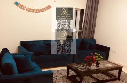 Apartment - 1 Bedroom - 2 Bathrooms for rent in Orient Tower 1 - Orient Towers - Al Bustan - Ajman
