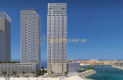 Outdoor Building image for: Apartment - 2 Bedrooms - 3 Bathrooms for sale in Beachgate by Address - EMAAR Beachfront - Dubai Harbour - Dubai, Image 1