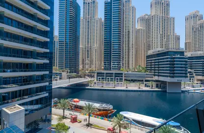 Apartment - Studio - 1 Bathroom for rent in Silverene Tower B - Silverene - Dubai Marina - Dubai