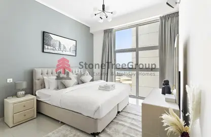 Room / Bedroom image for: Apartment - 1 Bedroom - 1 Bathroom for rent in DEC Tower 1 - DEC Towers - Dubai Marina - Dubai, Image 1