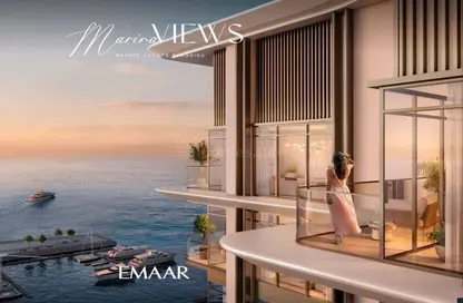 Apartment - 1 Bedroom - 2 Bathrooms for sale in Marina Views Tower 3 - Marina Views - Mina Rashid - Dubai