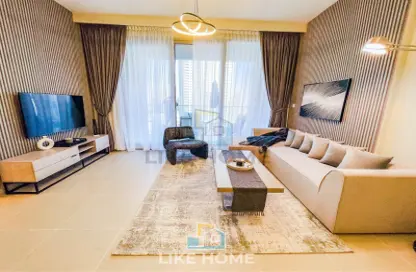 Living Room image for: Apartment - 2 Bedrooms - 2 Bathrooms for rent in Forte 2 - Forte - Downtown Dubai - Dubai, Image 1