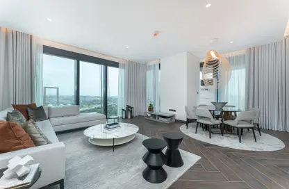 Living / Dining Room image for: Apartment - 2 Bedrooms - 3 Bathrooms for sale in One Za'abeel - Zabeel 1 - Zabeel - Dubai, Image 1