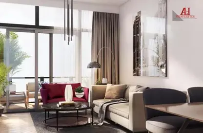 Living Room image for: Apartment - 1 Bathroom for sale in Rukan Residences - Rukan - Dubai, Image 1