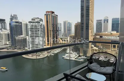 Apartment - 1 Bedroom - 2 Bathrooms for rent in Bay Central West - Bay Central - Dubai Marina - Dubai