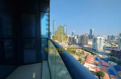 Balcony image for: Apartment - 3 Bedrooms - 3 Bathrooms for rent in Wave tower - Corniche Road - Abu Dhabi, Image 1