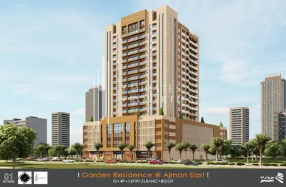 Outdoor Building image for: Apartment - 1 Bathroom for sale in Garden Residences - Emirates City - Ajman, Image 1