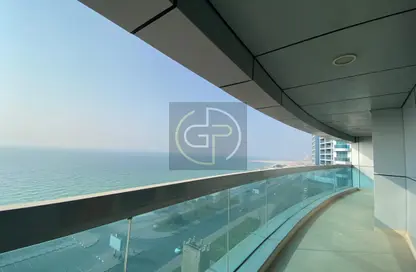 Balcony image for: Apartment - 2 Bedrooms - 2 Bathrooms for sale in Corniche Tower - Ajman Corniche Road - Ajman, Image 1