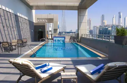 Apartment - 1 Bedroom - 2 Bathrooms for rent in Royal Continental Suites - Business Bay - Dubai