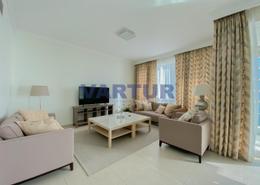 Living Room image for: Apartment - 2 bedrooms - 4 bathrooms for rent in Al Bateen Residences - The Walk - Jumeirah Beach Residence - Dubai, Image 1