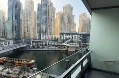 Apartment - Studio - 1 Bathroom for rent in Silverene Tower B - Silverene - Dubai Marina - Dubai