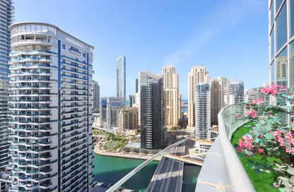 Apartment - 3 Bedrooms - 4 Bathrooms for rent in The Waves - Dubai Marina - Dubai