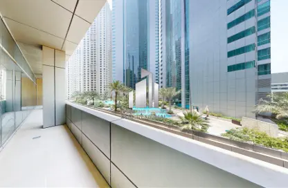 Balcony image for: Retail - Studio for rent in Al Fattan Office Tower - Al Fattan Marine Towers - Jumeirah Beach Residence - Dubai, Image 1