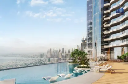 صورة لـ حوض سباحة شقة - 2 غرف نوم - 3 حمامات للبيع في بناية الحبتور - مدينة الحبتور - الخليج التجاري - دبي ، صورة رقم 1