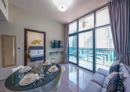 Living / Dining Room image for: Apartment - 1 bedroom - 2 bathrooms for rent in Merano Tower - Business Bay - Dubai, Image 1