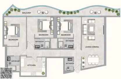 شقة - 3 غرف نوم - 4 حمامات للبيع في واحد 678 مساكن - العامرة - عجمان
