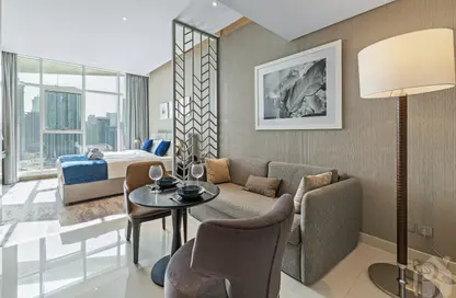 Apartment - Studio - 1 Bathroom for rent in Damac Maison Prive A - Damac Maison Prive - Business Bay - Dubai