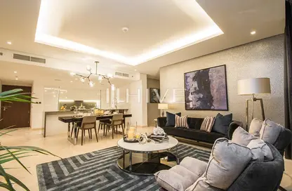 Living / Dining Room image for: Apartment - 1 Bedroom - 2 Bathrooms for sale in The Sterling - Business Bay - Dubai, Image 1