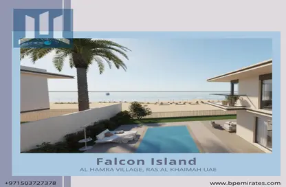 Pool image for: Villa - 5 Bedrooms - 6 Bathrooms for sale in Falcon Island - Al Hamra Village - Ras Al Khaimah, Image 1