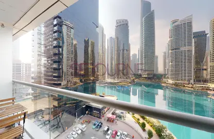 Pool image for: Apartment - 1 Bathroom for rent in Dubai Arch - Lake Almas East - Jumeirah Lake Towers - Dubai, Image 1