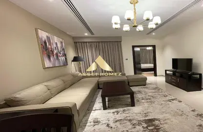 صورة لـ غرفة المعيشة شقة - غرفة نوم - 2 حمامات للايجار في برج ايليت ريزيدينس - دبي وسط المدينة - دبي ، صورة رقم 1