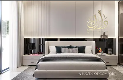 Room / Bedroom image for: Apartment - 1 Bedroom - 2 Bathrooms for sale in Samana Golf Views - Dubai Sports City - Dubai, Image 1