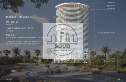شقة - 1 حمام للبيع في أزور باي لابيس - راك سنترال - رأس الخيمة