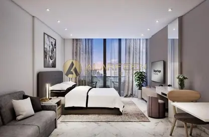 Room / Bedroom image for: Apartment - 1 Bathroom for sale in Rukan 1 - Rukan - Dubai, Image 1