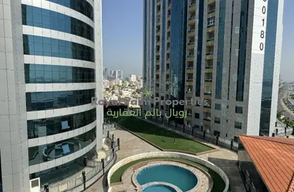 شقة - غرفة نوم - 2 حمامات للايجار في أورينت تاور 1 - أورينت تاور - البستان - عجمان