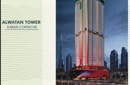 Apartment - 2 Bedrooms - 2 Bathrooms for sale in Ajman Corniche Residences - Ajman Corniche Road - Ajman