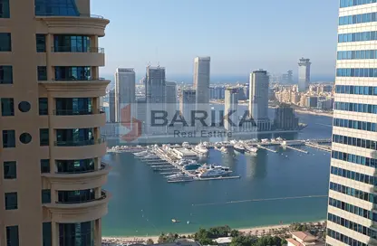 شقة - 2 غرف نوم - 2 حمامات للايجار في برج سولافا - دبي مارينا - دبي