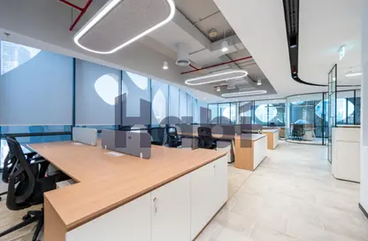 Half Floor - Studio - 2 Bathrooms for rent in O14 - Business Bay - Dubai