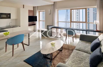 Apartment - 1 Bedroom - 2 Bathrooms for rent in Movenpick Hotel Apartments Downtown - Downtown Dubai - Dubai