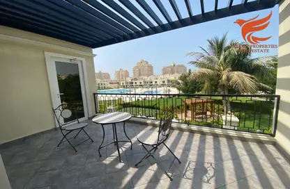 Terrace image for: Villa - 4 Bedrooms - 6 Bathrooms for sale in Bayti Townhouses - Al Hamra Village - Ras Al Khaimah, Image 1