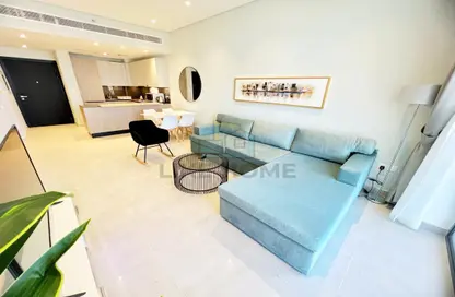 Living / Dining Room image for: Apartment - 2 Bedrooms - 2 Bathrooms for rent in Divine Residence - Arjan - Dubai, Image 1