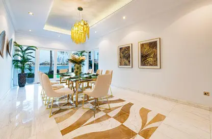 Dining Room image for: Villa - 7 Bedrooms for rent in Signature Villas Frond C - Signature Villas - Palm Jumeirah - Dubai, Image 1